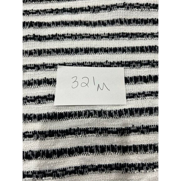 Urban Romantics Striped Long Sleeve Sweater Black White Sz Large Cozy Knitwear - Picture 8 of 9